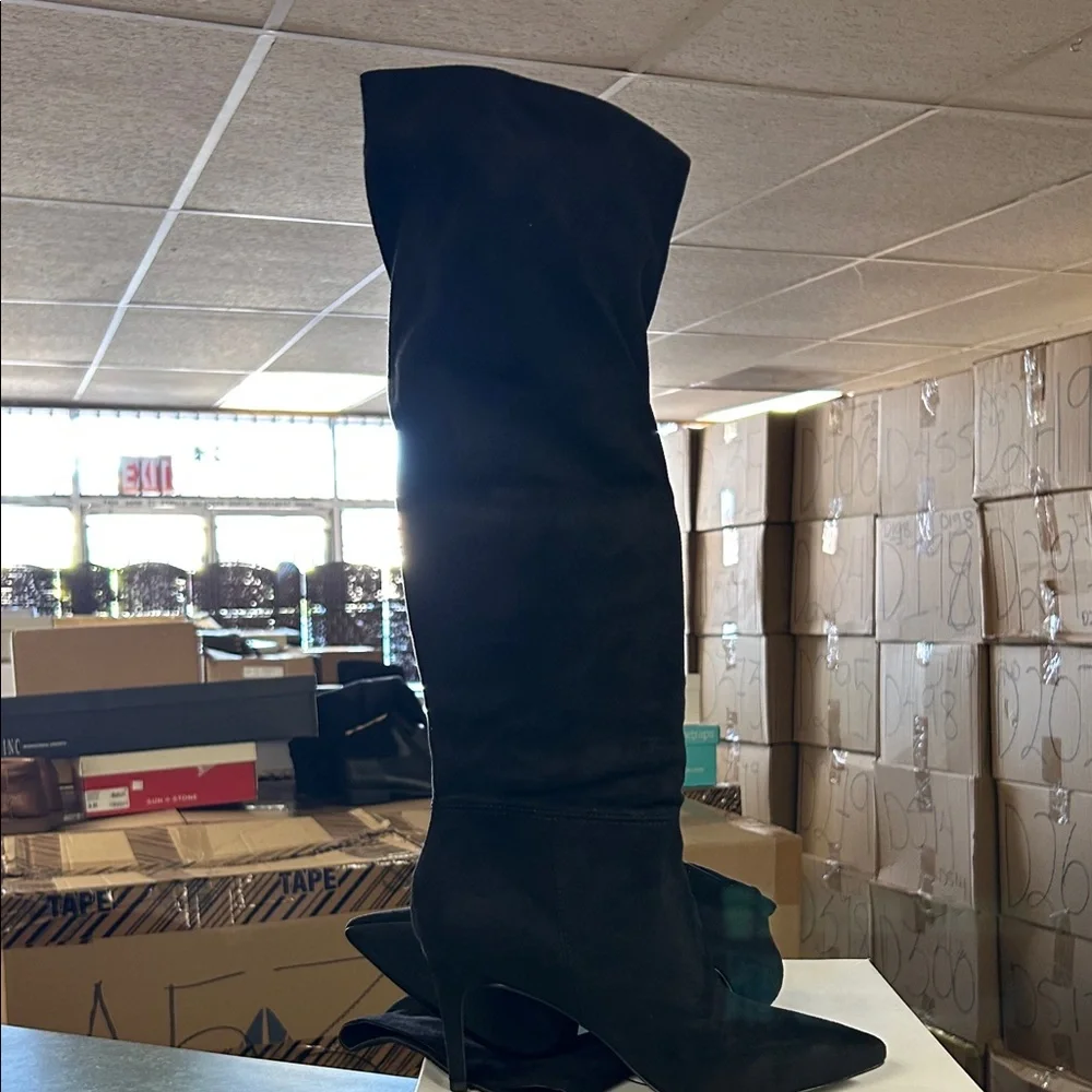 Steve Madden Black Over the Knee Boots